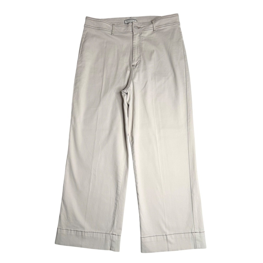 Bagatelle Collection Wide Leg Cropped‎ Chino Khaki Women 12